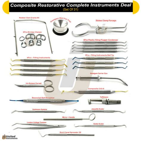 Dental Amalgam Tray Set Up Kit Composite Filling Dentist Assisting