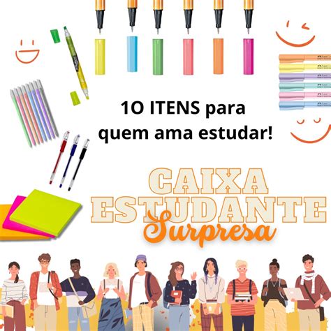 Caixa Estudante Concurseiro Kit Papelaria Tree Box Shopee Brasil