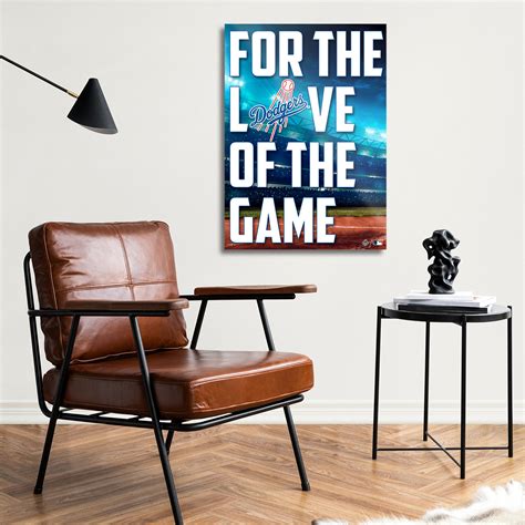 Mlb Los Angeles Dodgers Art For The Love Of The Game Custom Metal Wall