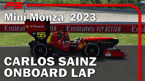 F1 2023 Formula Student Carlos Sainz Onboard Lap Mini Monza Assetto