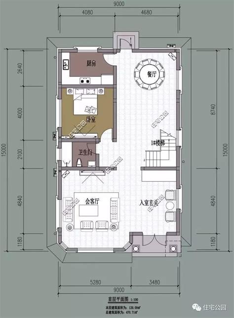 9米x12米农村户型图9x12米房屋设计图9×12自建房设计图大山谷图库