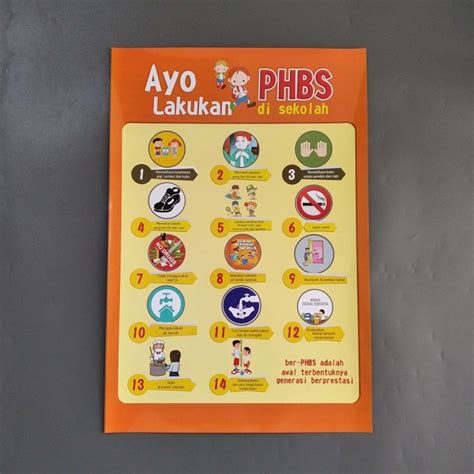 Jual Poster Perilaku Hidup Bersih Dan Sehat Di Sekolah Poster Sekolah