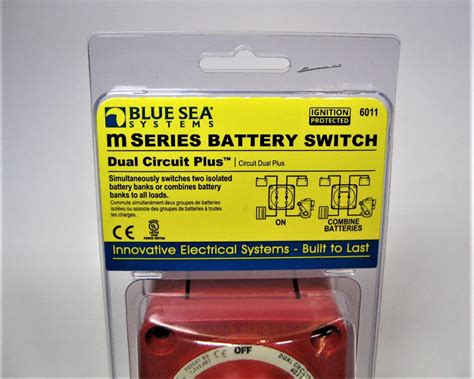 Blue Sea Systems 6011 New Red M Series Mini Dual Circuit Plus Battery