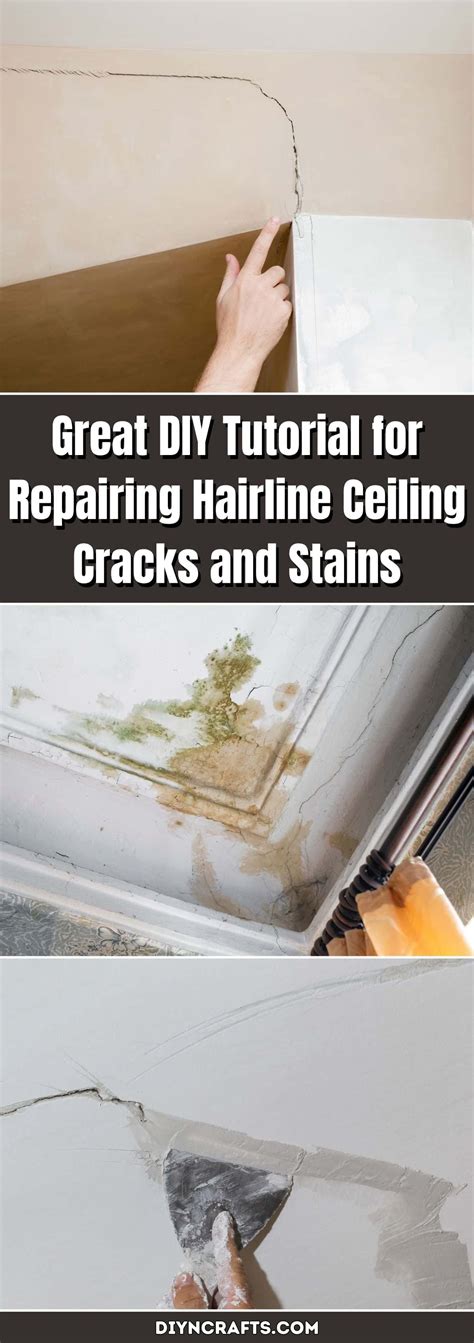 Great DIY Tutorial for Repairing Hairline Ceiling Cracks and Stains