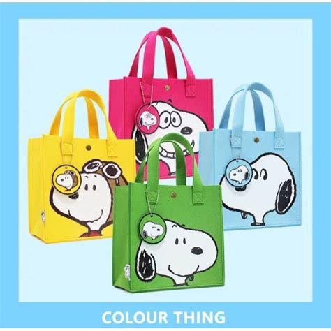 Jual Tas Tenteng Snoopy Hand Bag Snoopy Import Tas Wanita Import