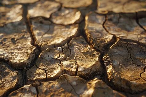 Fondo De Textura De Tierra Seca Y Agrietada Que Simboliza El