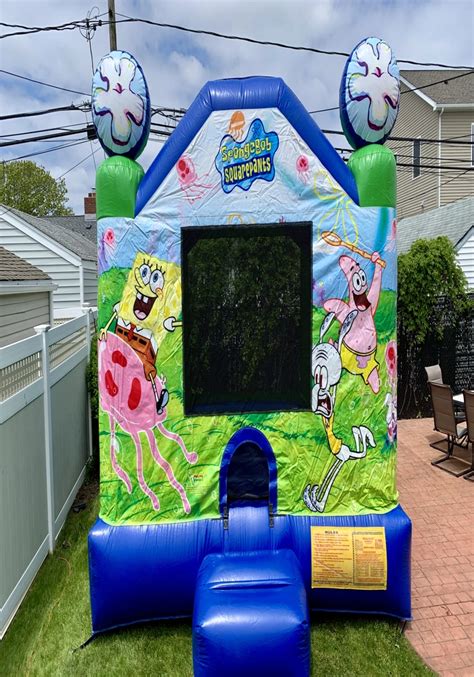 Spongebob Bounce House Rentals Blue Balloon Parties