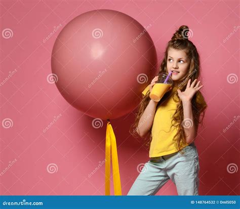 Teen Girl Popping Balloon Telegraph