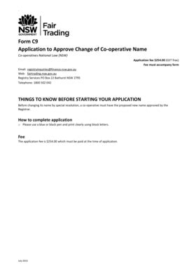 Fillable Online Fairtrading Nsw Gov Form C Application To Approve