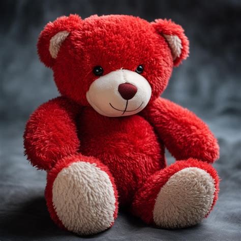 Oso De Peluche Rojo Foto Premium