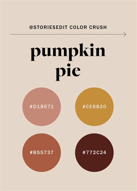 Color Palette Thanksgiving Edition Were Crushing On This Pumpkin Pie