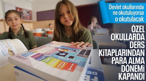 Özel okullarda MEB tarafından dağıtılan ücretsiz ders kitapları okutulacak