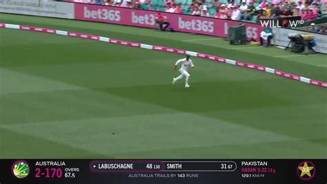 67 5 Hasan Ali To Marnus Labuschagne 4 Runs S Thats Fifty For Marnus