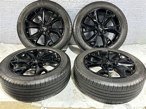 20 Chevrolet Blazer Traverse Black Wheels And Tires Factory Oem 2019 2021 Set 5937 Ebay