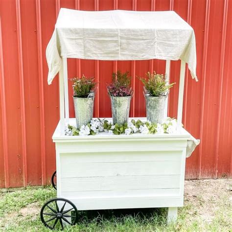 Diy Flower Cart Easy Build Tutorial And Cut List Make Your Own For 100