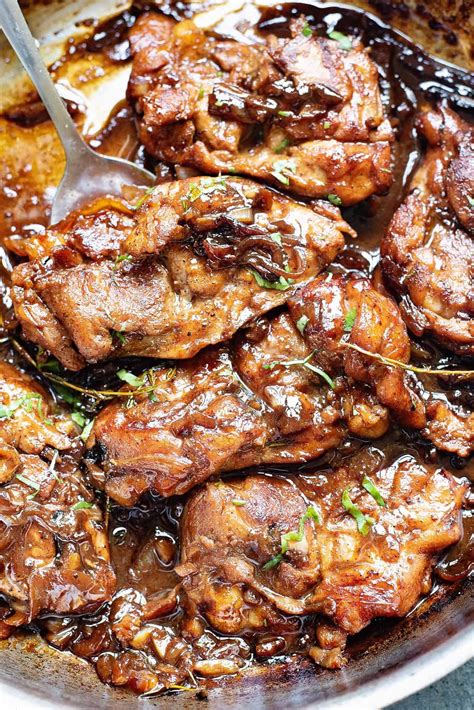 Honey Beer Braised Chicken Thighs Recipe Beer Braised Chicken