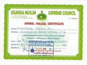 Certificates Licenses Permits Kampala Goat Farm