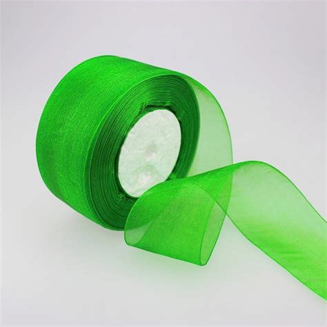 10 Yardslot 2 50mm Green Organza Ribbons Wholesale T Wrapping