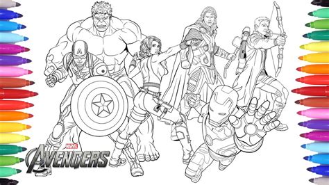 Avenger Coloring Pages Learny Kids