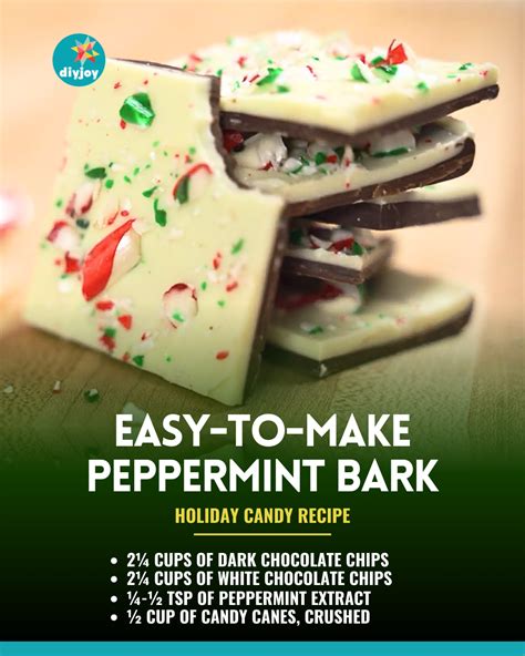 Easy 4 Ingredient Peppermint Bark Recipe