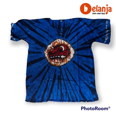 Jual Baju Atasan Barong Bali Premium Tebal Kaos Motif Barong Lukis