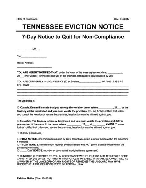 Printable Day Eviction Notice Template Word Sample Tacitproject