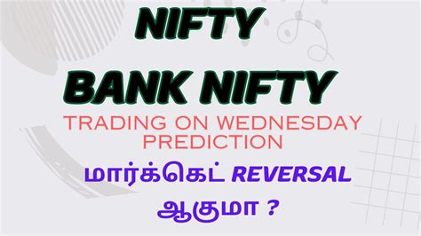 NIFTY BANKNIFTY TRADING ON WEDNESDAY PREDICTION மரககட REVERSAL