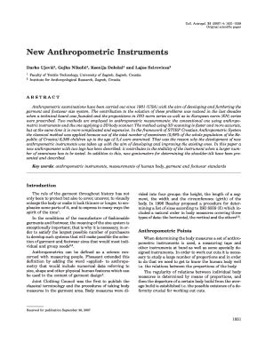 Fillable Online New Anthropometric Instruments Fax Email Print PdfFiller