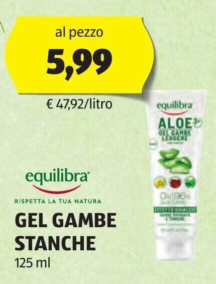 Equilibra GEL GAMBE STANCHE 125 Ml Offerta Di ALDI