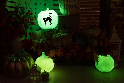 Pumpkin Craft Ideas Glow In The Dark Paint The Kingston Home