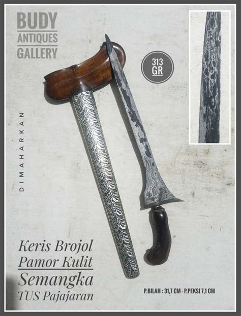 Keris Brojol Pamor Kulit Semangka Tus Pajajaran