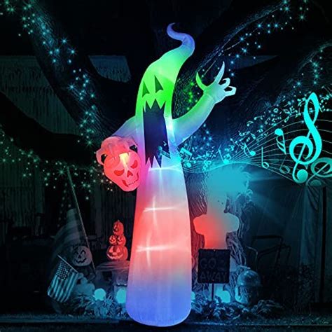 12 Feet Halloween Giant Ghost Inflatable with Scary Sound ...