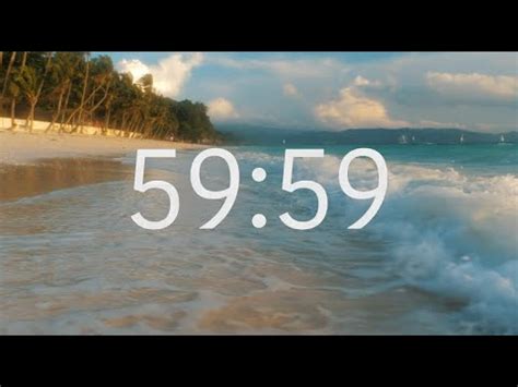 Minute Silent Timer Beach Theme Youtube