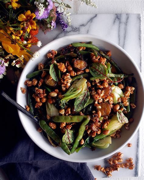 Spicy Chili Glazed Vegetables With Honey Peanuts The Original Dish