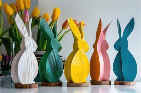 Premium Photo | Contemporary Easter bunny interpretations with vibrant ...