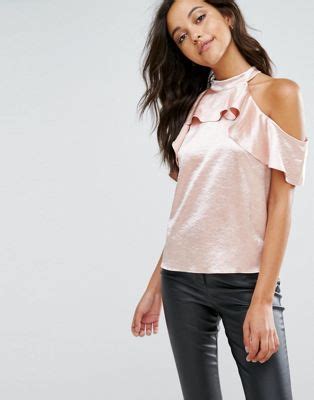 Miss Selfridge Ruffle Cold Shoulder Top Latest Fashion Clothes