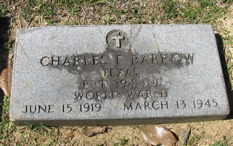 PVT Charles Fred Barrow 1919 1945 Find A Grave Memorial