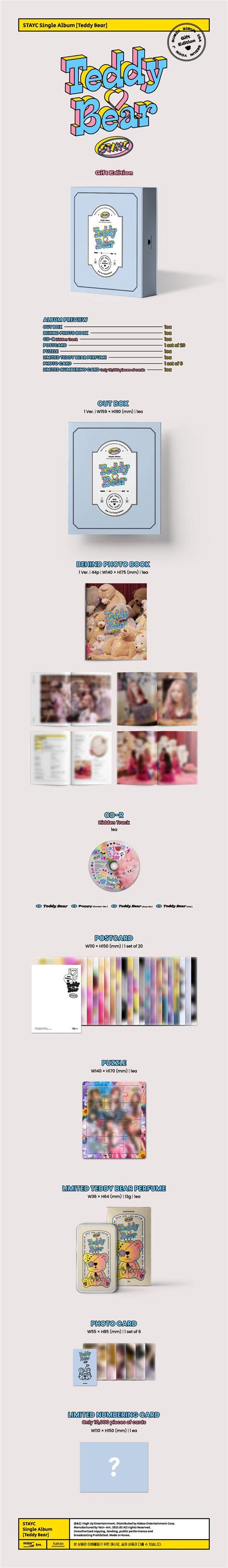 YESASIA STAYC Single Album Vol 4 Teddy Bear Gift Edition Limited