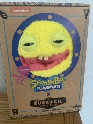 Fuggler X Spongebob Squarepants Soft Toy New In Box Ebay