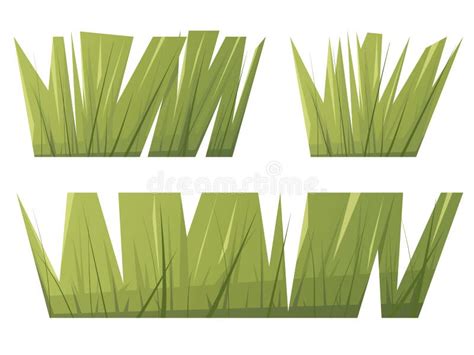 Green Grass In Flat Cartoon Style Vector Stock Vector Illustration Of Flat Herb 184570066