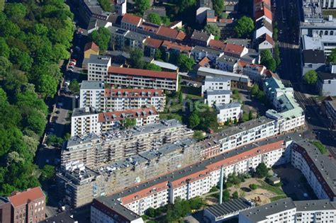 Luftaufnahme Berlin Baustelle Zum Neubau Einer Wohnhausanlage Und