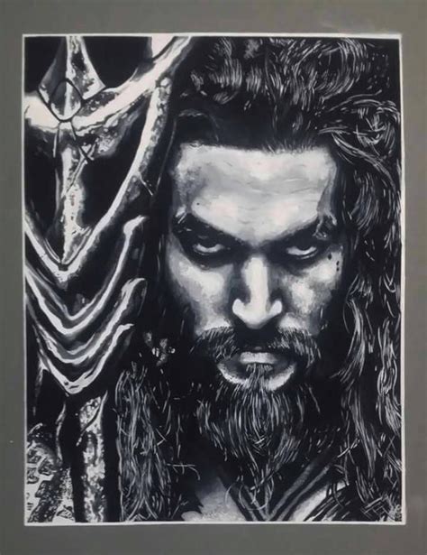 Jason Momoa Aquaman posterpaint on board by michaelherradura on DeviantArt