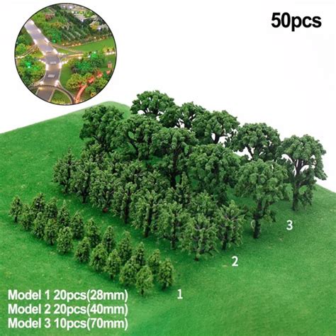 Arbres Miniatures Mod Le Train Chemin De Fer Wargame Paysage Pack De