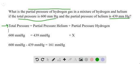 Solved The Total Pressure Exerted By A Mixture Of Hydrogen Oxygen And