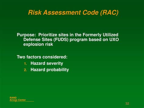 PPT UXO Risk Assessment Methods Critical Review PowerPoint