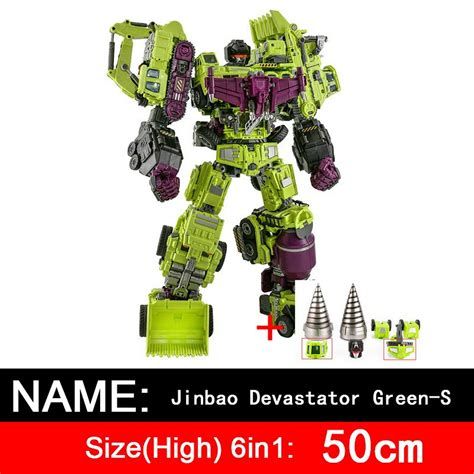 Jinbao Jinjiang Nbk Weijiang Transformation Ko Devastator Gt G1 Figura De Acción Modelo De