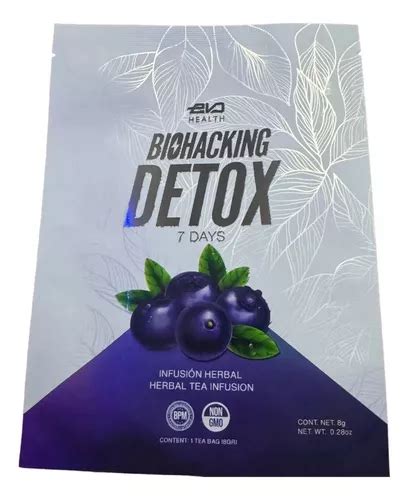 Té Biohacking Detox Tratamiento De 6 Semanas 6 Sobres Con Delicioso