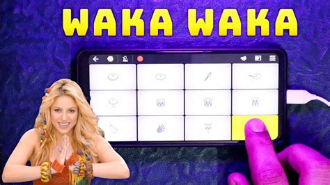 Waka Waka On Mobile Drum And Piano Shakira Fifa Footbal Song