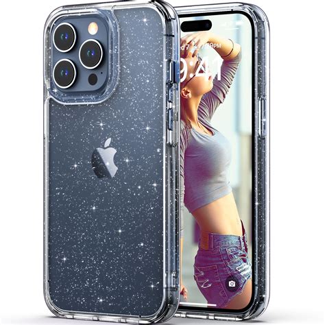 Ulak Iphone 15 Pro Max Case 2023 Clear Shockproof Crystal Glitter 6 7 Inch