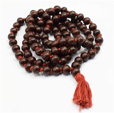 60 Grams Red Sandalwood Mala For Chanting A Prayer